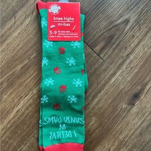 Christmas dog-themed socks